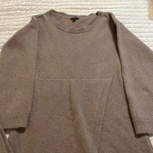 Express sweater dress with waist tie belt